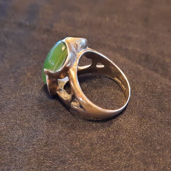 Vintage jade ring - Picture 3 of 4